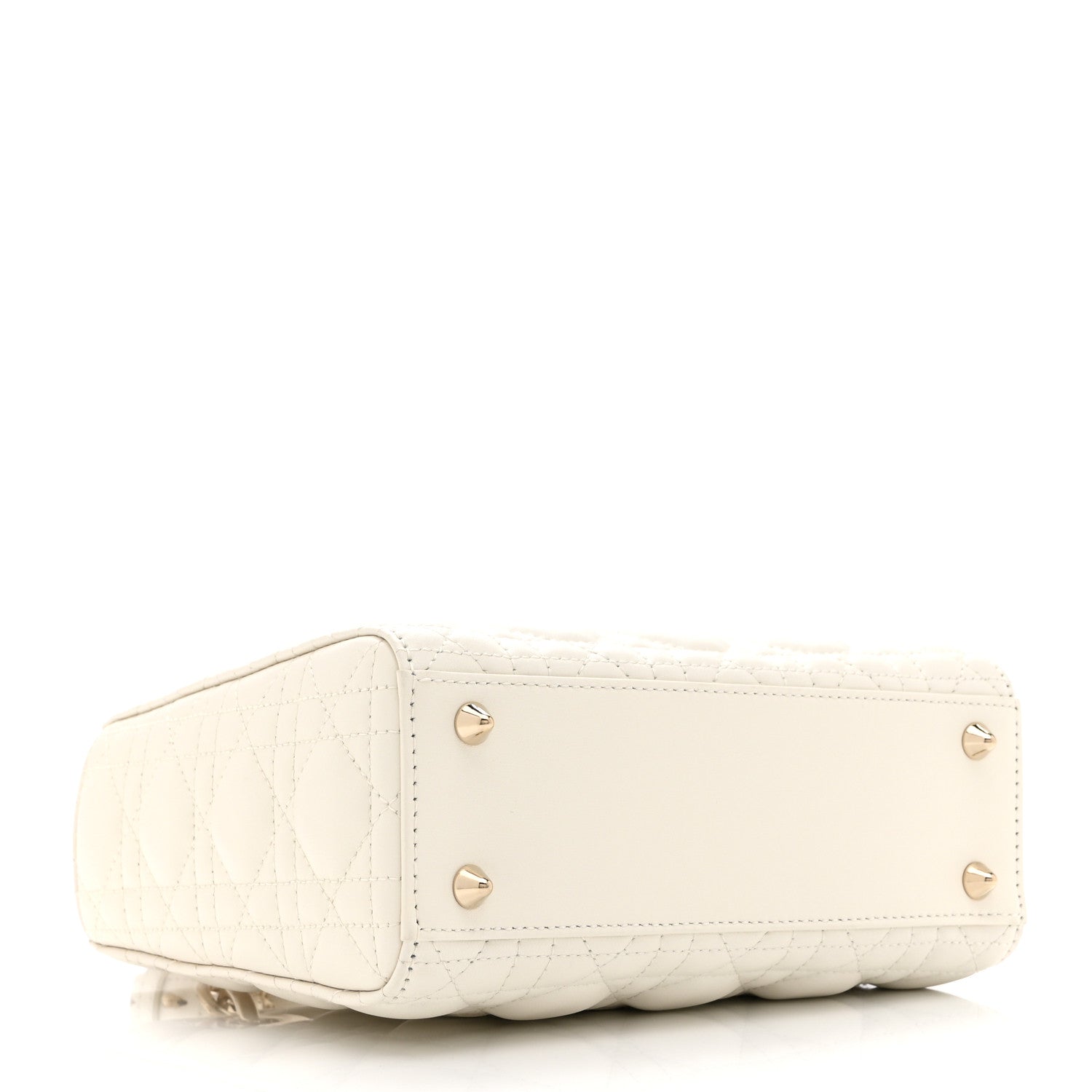Christian Dior Lambskin Cannage Small My ABCDior Lady Dior White 4 of 10