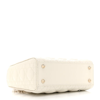 Christian Dior Lambskin Cannage Small My ABCDior Lady Dior White 4 of 10
