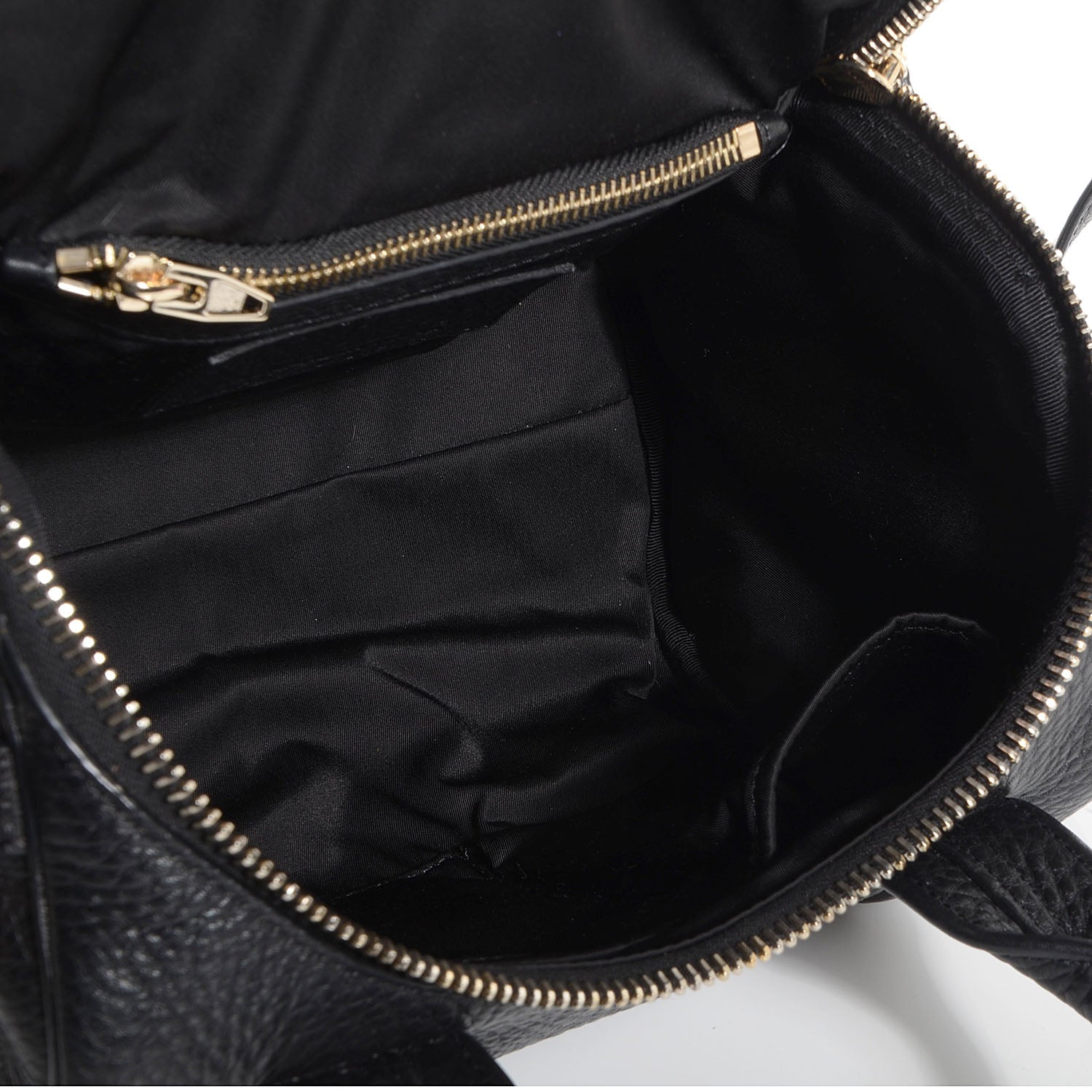 Alexander Wang Pebbled Lambskin Rockie Black w Pale Gold Hardware 5 of 6