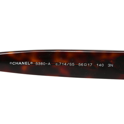 Chanel Acetate Runway Square Sunglasses 5380-A Dark Tortoise 5 of 7