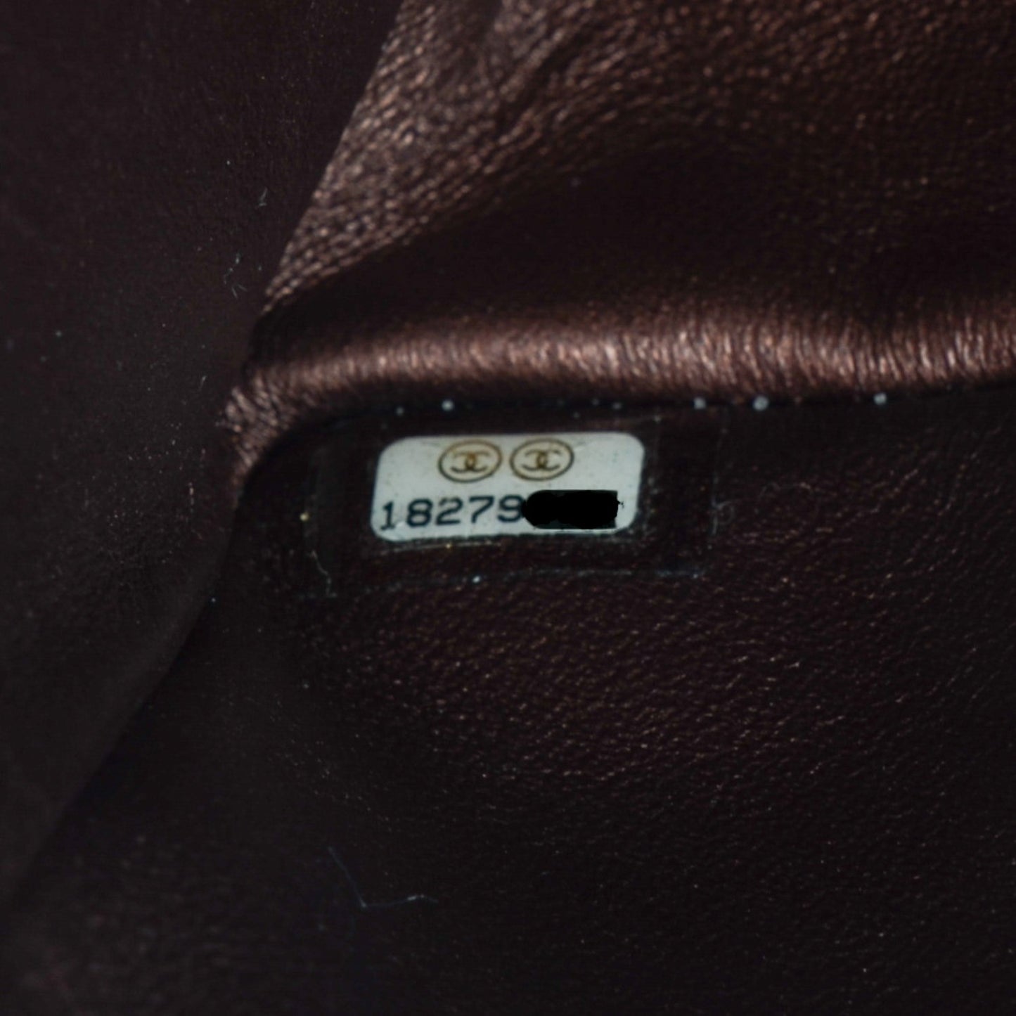 Metallic Glazed Calfskin 2.55 Reissue 224 Flap Brown