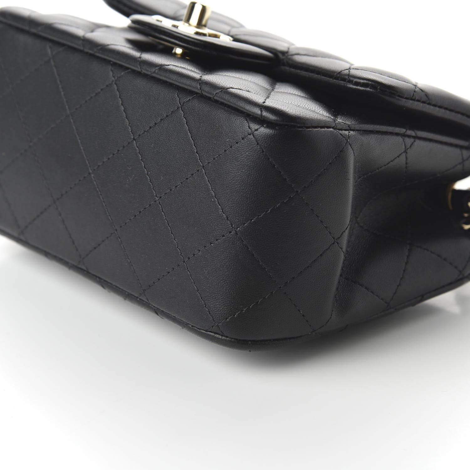 Chanel Lambskin Quilted Mini Square Flap Black 7 of 10