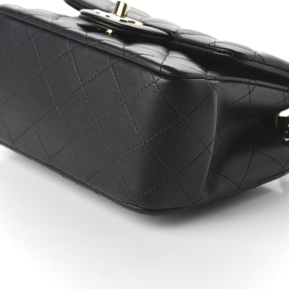 Chanel Lambskin Quilted Mini Square Flap Black 7 of 10