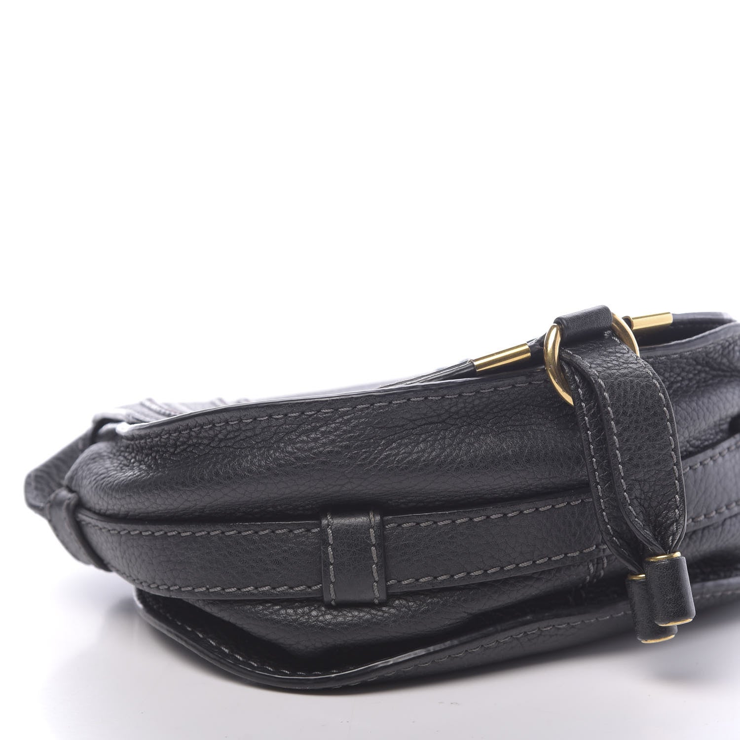 Chloe Calfskin Mini Marcie Round Crossbody Bag Black 8 of 17