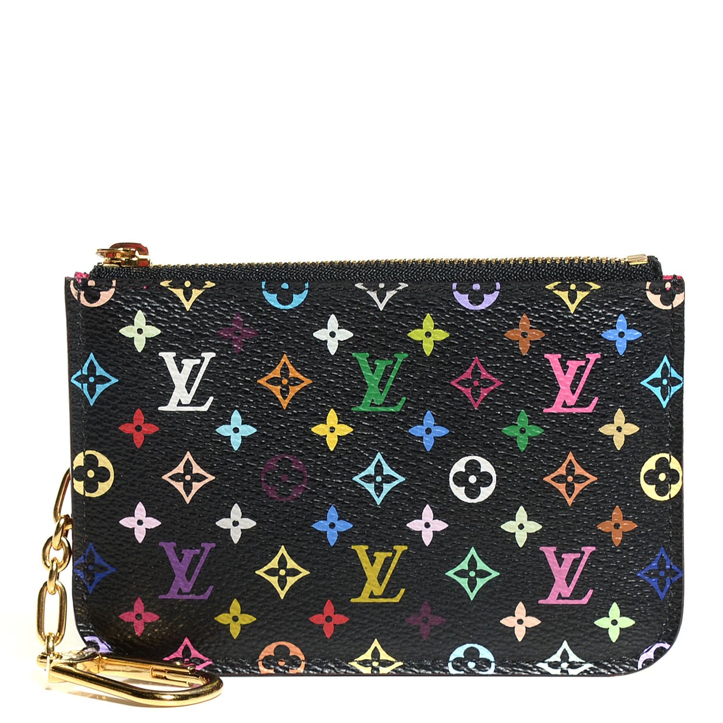 Monogram Multicolor Key Pouch Black Grenade