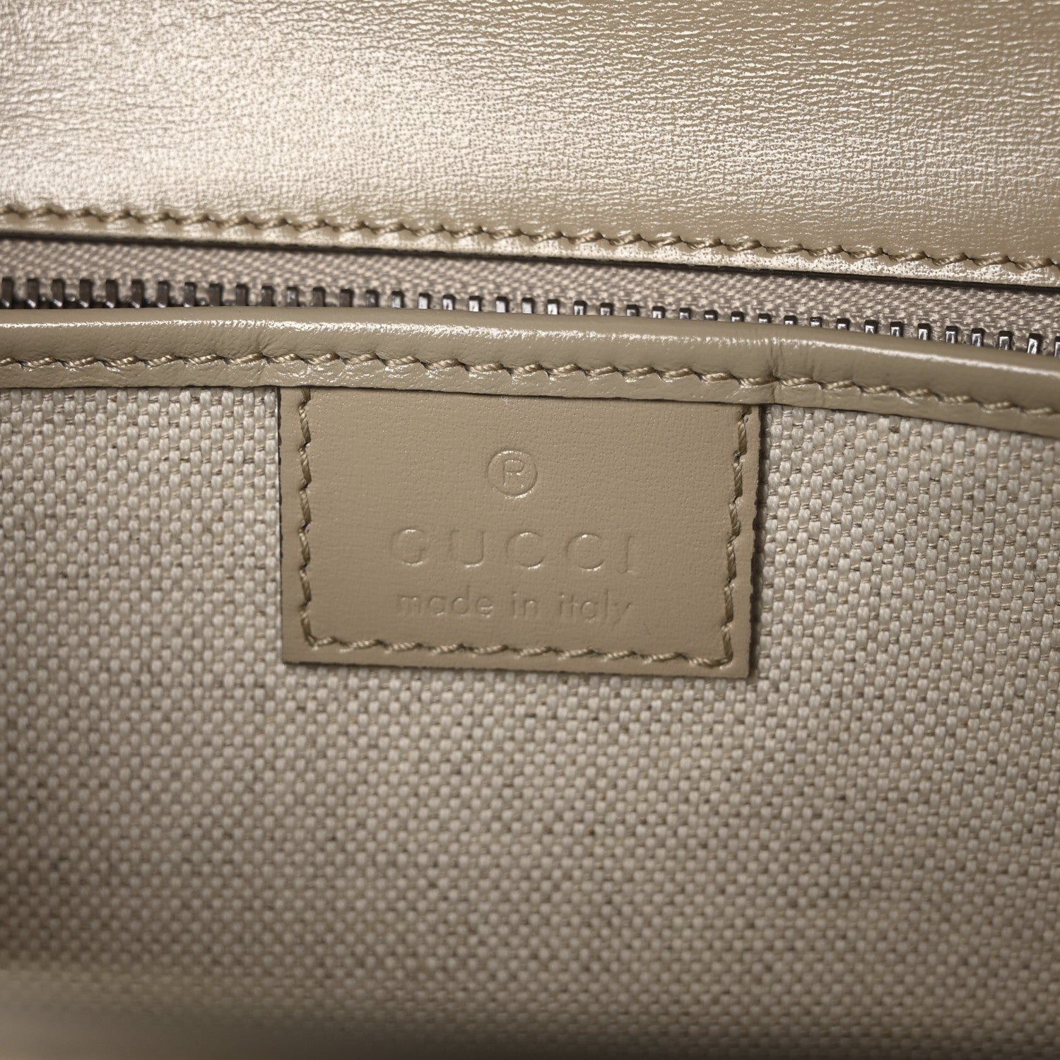 Gucci Boarded Dyana Lux Calfskin Web Medium Bamboo 1947 Top Handle Bag Oatmeal 6 of 9