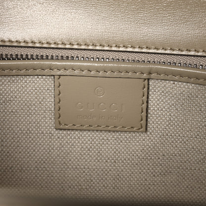 Gucci Boarded Dyana Lux Calfskin Web Medium Bamboo 1947 Top Handle Bag Oatmeal 6 of 9