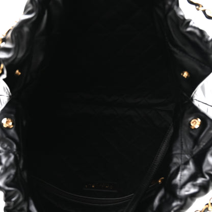 Chanel Shiny Calfskin Quilted Small Chanel 22 Black 6 of 11