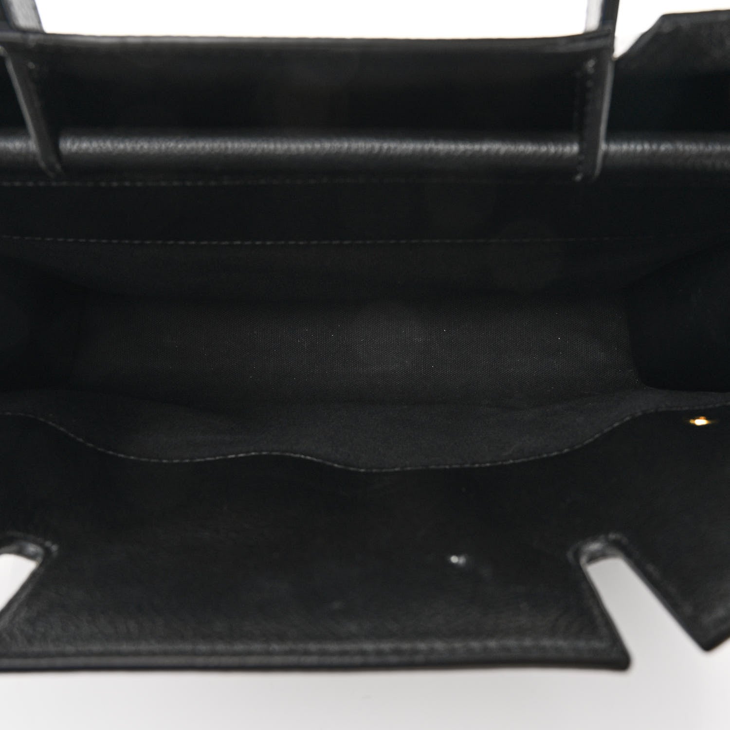 Burberry Grainy Calfskin Medium Title Bag Black 5 of 11