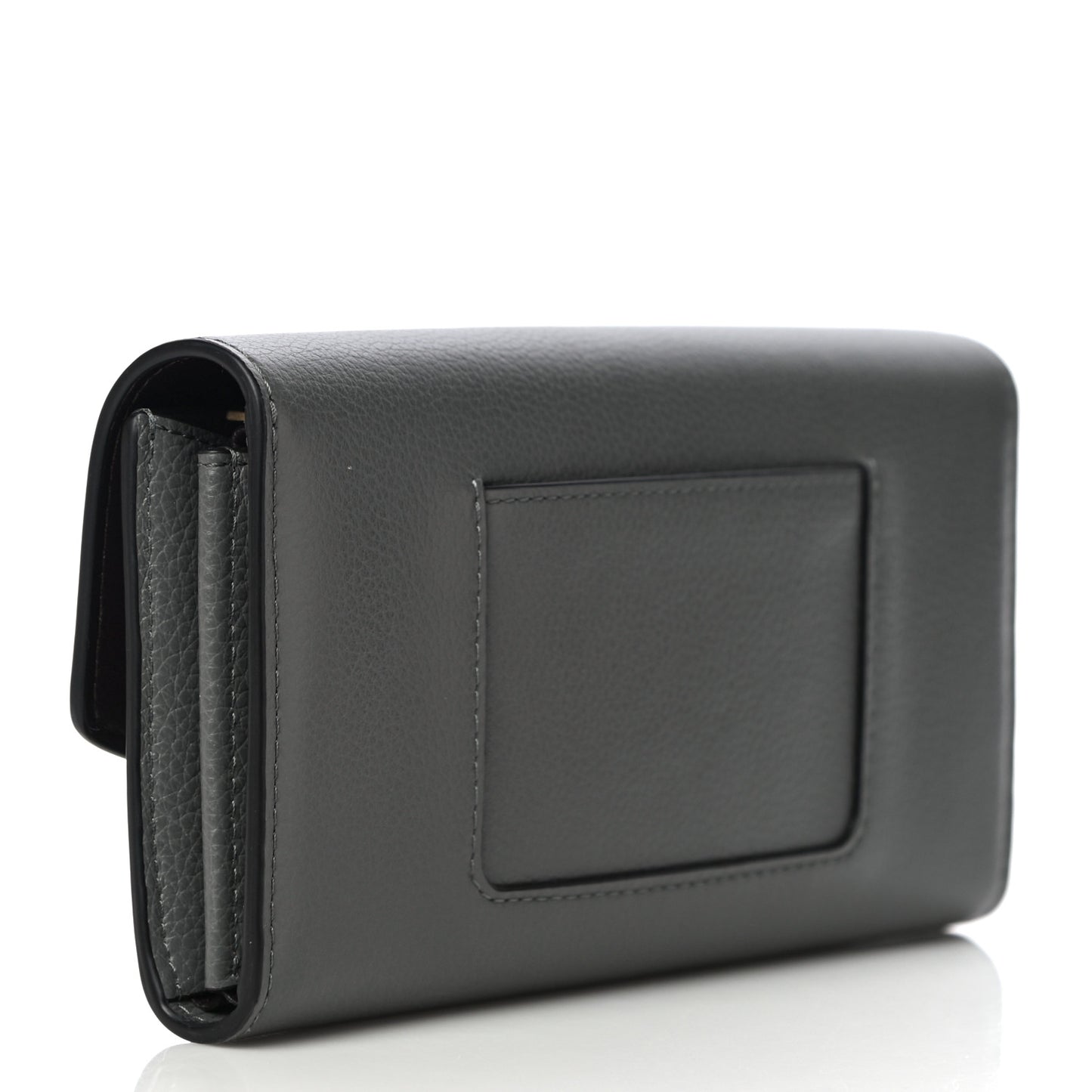 Small Classic Grain Darley Wallet Charcoal