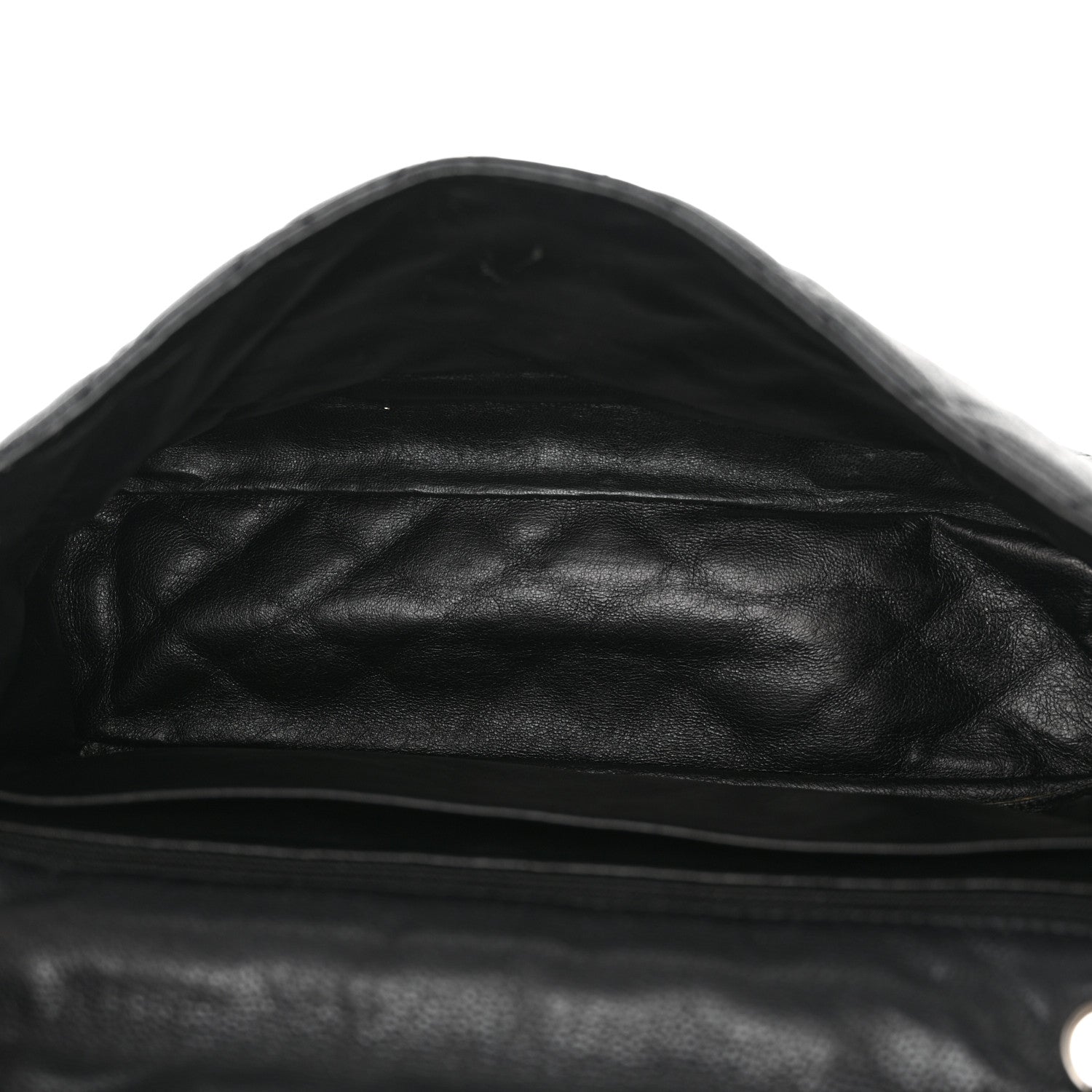 Chanel Washed Caviar Quilted Maxi Single Flap Black 5 of 13