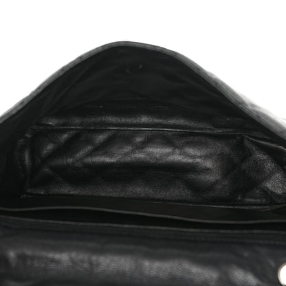 Chanel Washed Caviar Quilted Maxi Single Flap Black 5 of 13