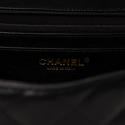 Chanel Caviar Quilted Jumbo Single Flap Black 9 of 12