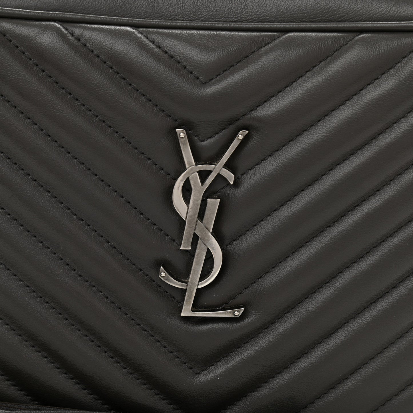 Calfskin Matelasse Monogram Lou Camera Bag Asphalt