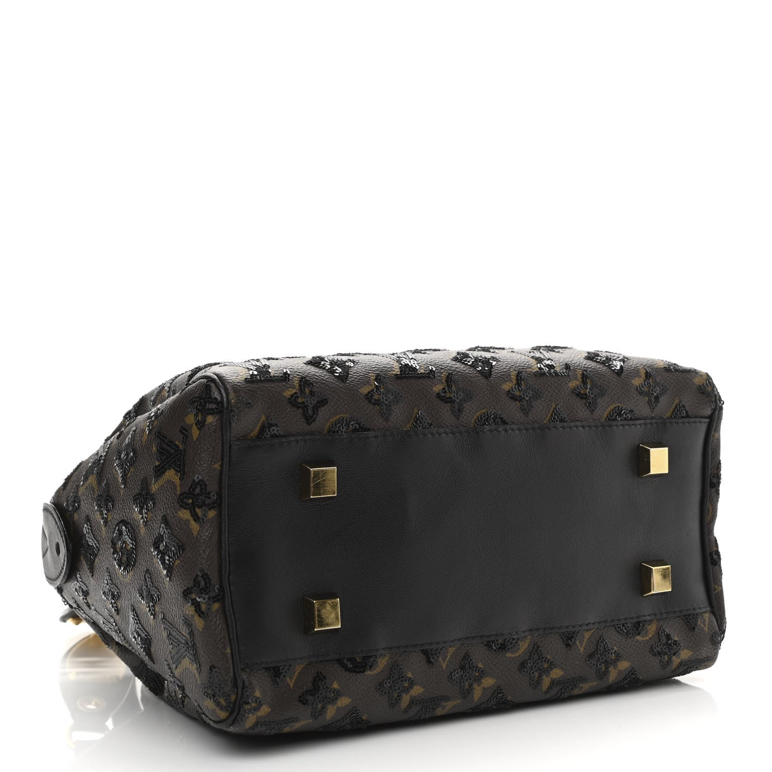 Louis Vuitton Monogram Sequins Eclipse Speedy 28 Black 4 of 12