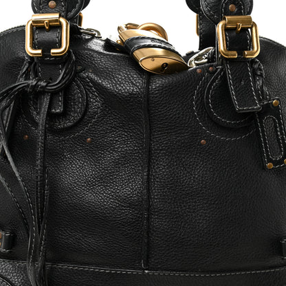 Chloe Calfskin Paddington Dome Satchel Black 7 of 13