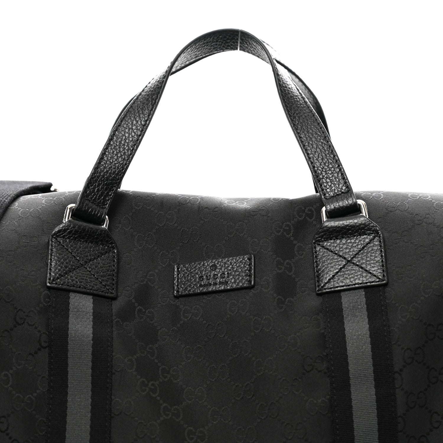 Gucci Nylon Monogram XL Duffle Bag Black 7 of 11