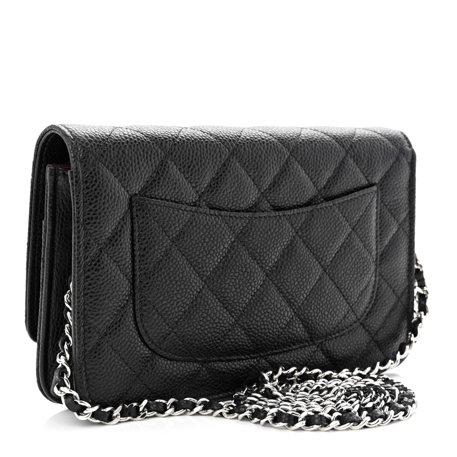 Chanel Caviar Quilted Wallet on Chain WOC Black 3 of 12