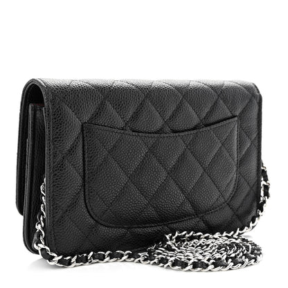 Chanel Caviar Quilted Wallet on Chain WOC Black 3 of 12