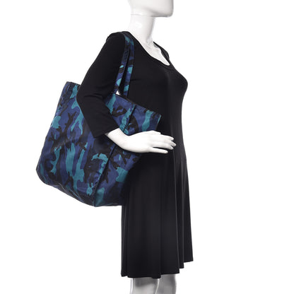 Prada Tessuto Stampato Camouflage Shopping Tote Royal 2 of 9