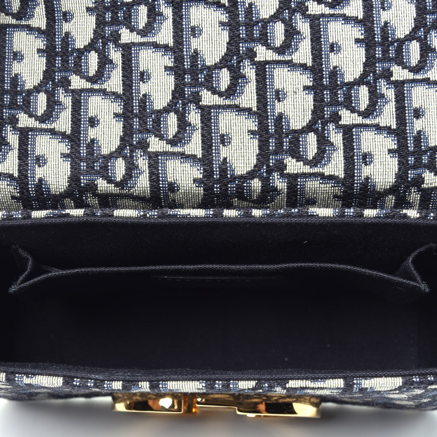 Christian Dior Oblique 30 Montaigne Box Bag Blue 5 of 9