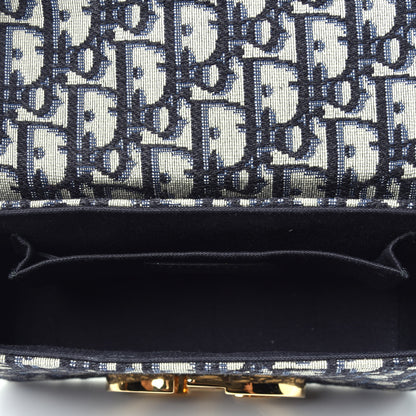 Christian Dior Oblique 30 Montaigne Box Bag Blue 5 of 9