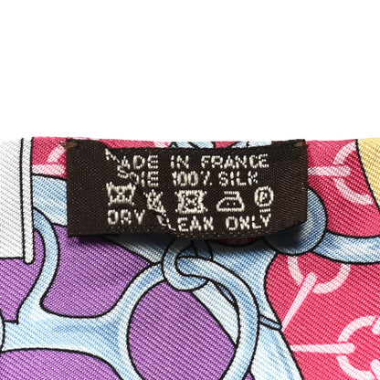 Hermes Silk La Promenade Du Matin Twilly Prune Rose Mauve 4 of 5