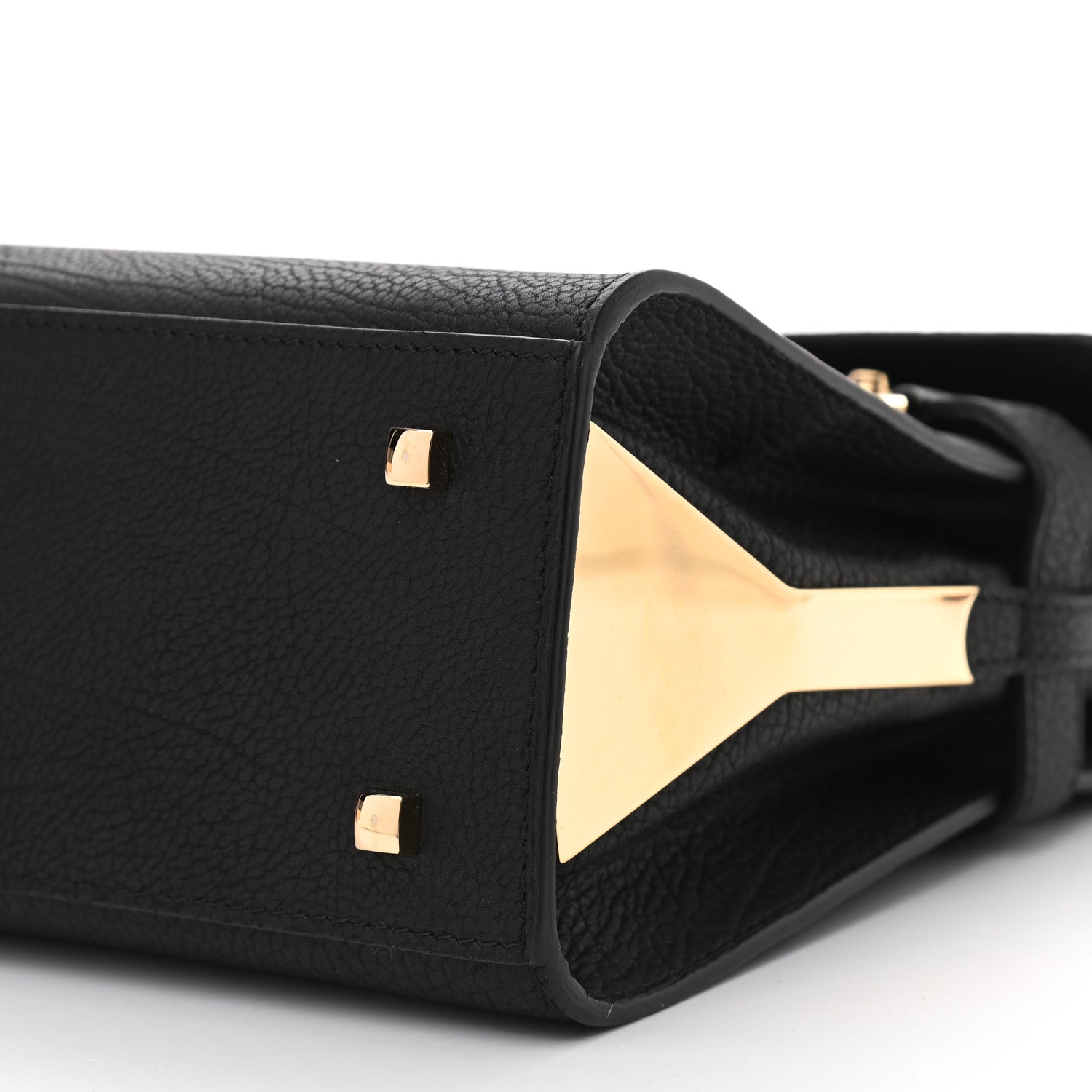 Delvaux Crispy Calfskin MM Tempete Satchel Black 10 of 15