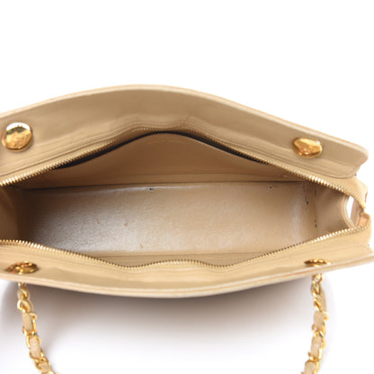 Chanel Lambskin Quilted Shoulder Bag Beige 5 of 17