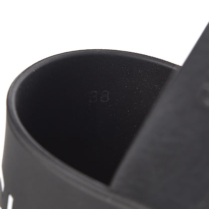 Givenchy Rubber Logo Pool Slide Sandals 38 Black 8 of 9