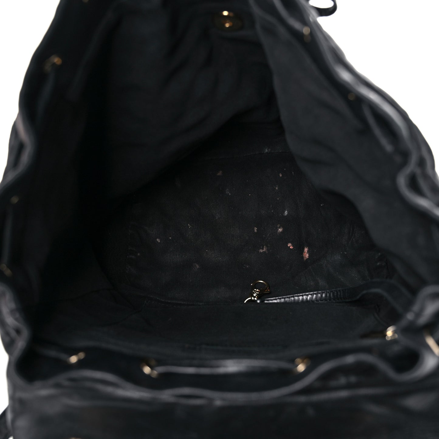Lambskin Quilted Large Urban Spirit Backpack Black