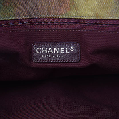 Chanel Washed Toile Large Graffiti On The Pavements Messenger Khaki Multicolor 6 of 10