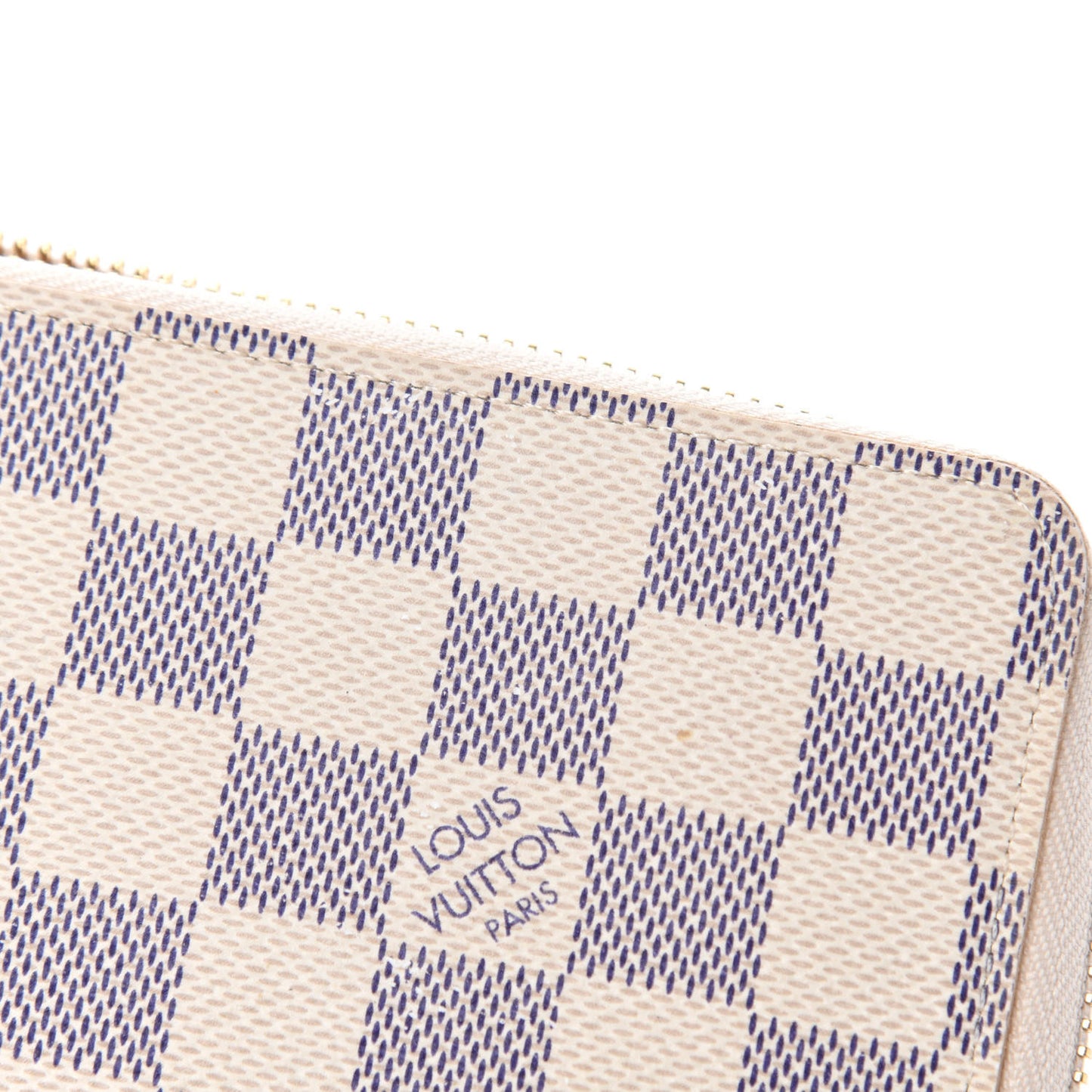 Damier Azur Clemence Wallet Rose Ballerine