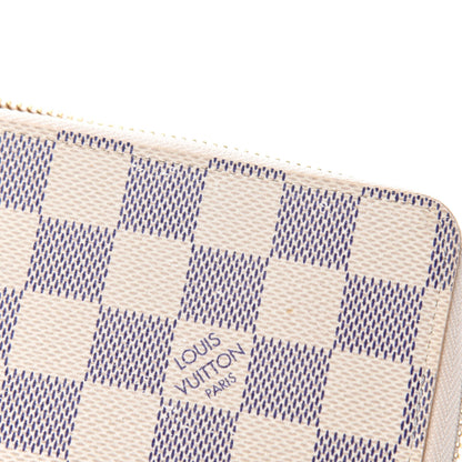 Louis Vuitton Damier Azur Clemence Wallet Rose Ballerine 6 of 10
