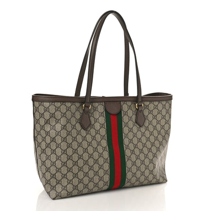 Gucci GG Supreme Monogram Medium Ophidia Shopping Tote Brown 3 of 11