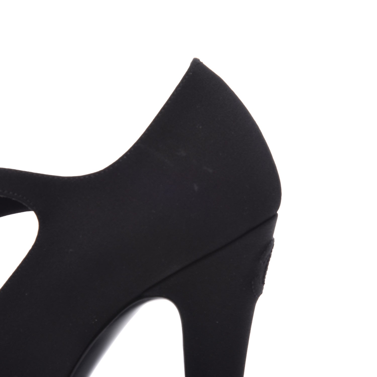 Chanel Grosgrain Crystal Star Mary Jane Pumps 37.5 Black 9 of 10