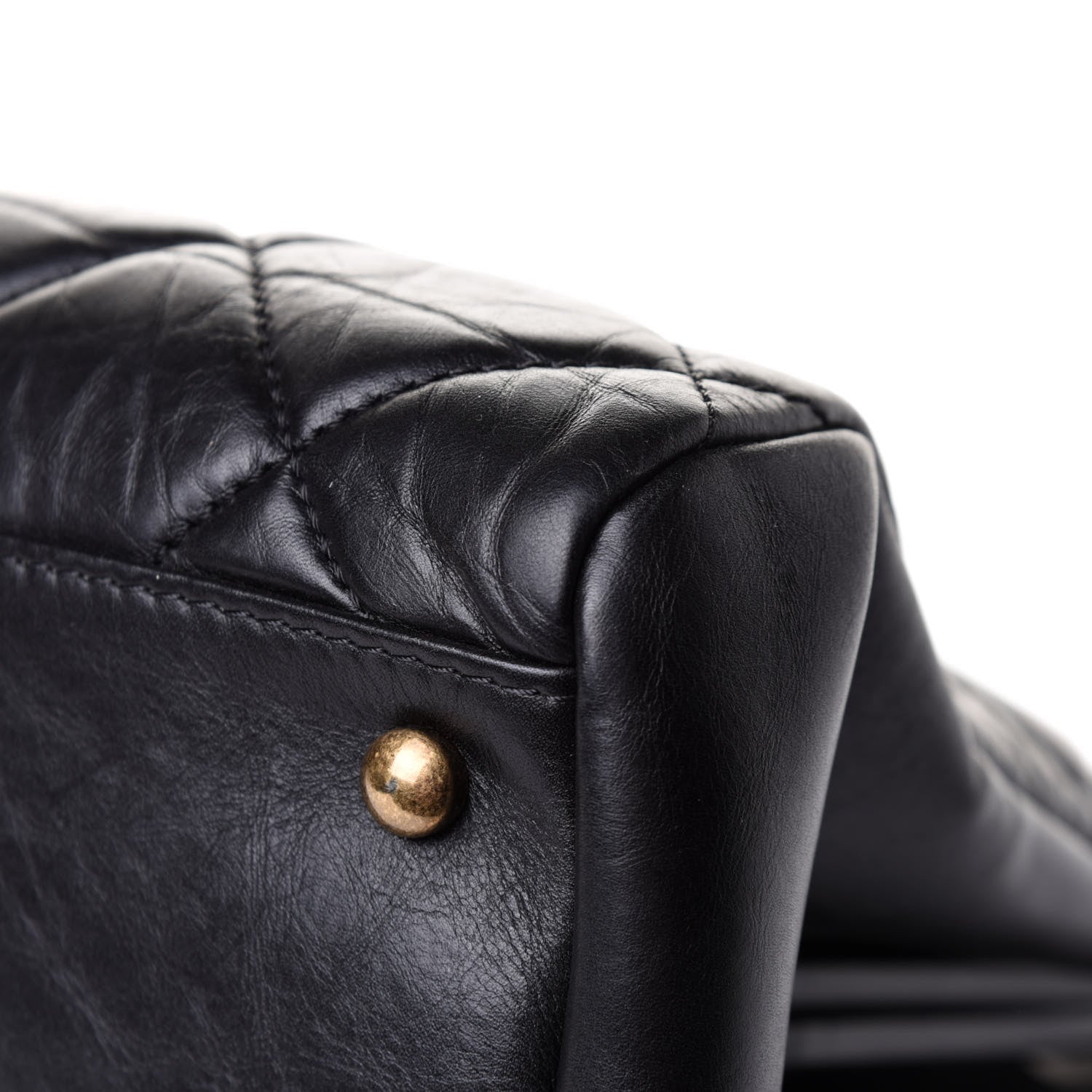 Chanel Aged Calfskin Large Just Mademoiselle Bowling Bag Black 12 of 12