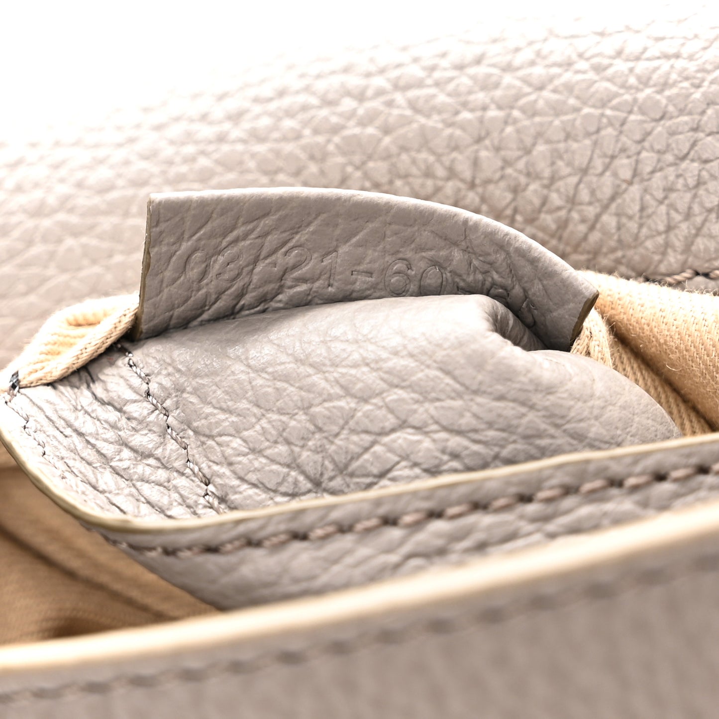 Calfskin Mini Marcie Round Crossbody Bag Cashmere Grey