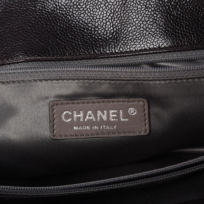 Chanel Glazed Caviar Pocket In The City Tote Brown 6 of 7