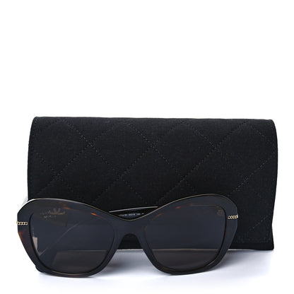 Chanel Acetate Polarized CC Butterfly Sunglasses 5510 Dark Tortoise 8 of 8