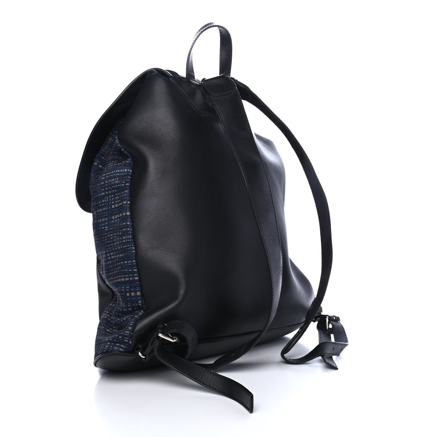 Balenciaga Nylon Calfskin Classic Silver Hardware S Traveler Backpack Dark Night 2 of 5