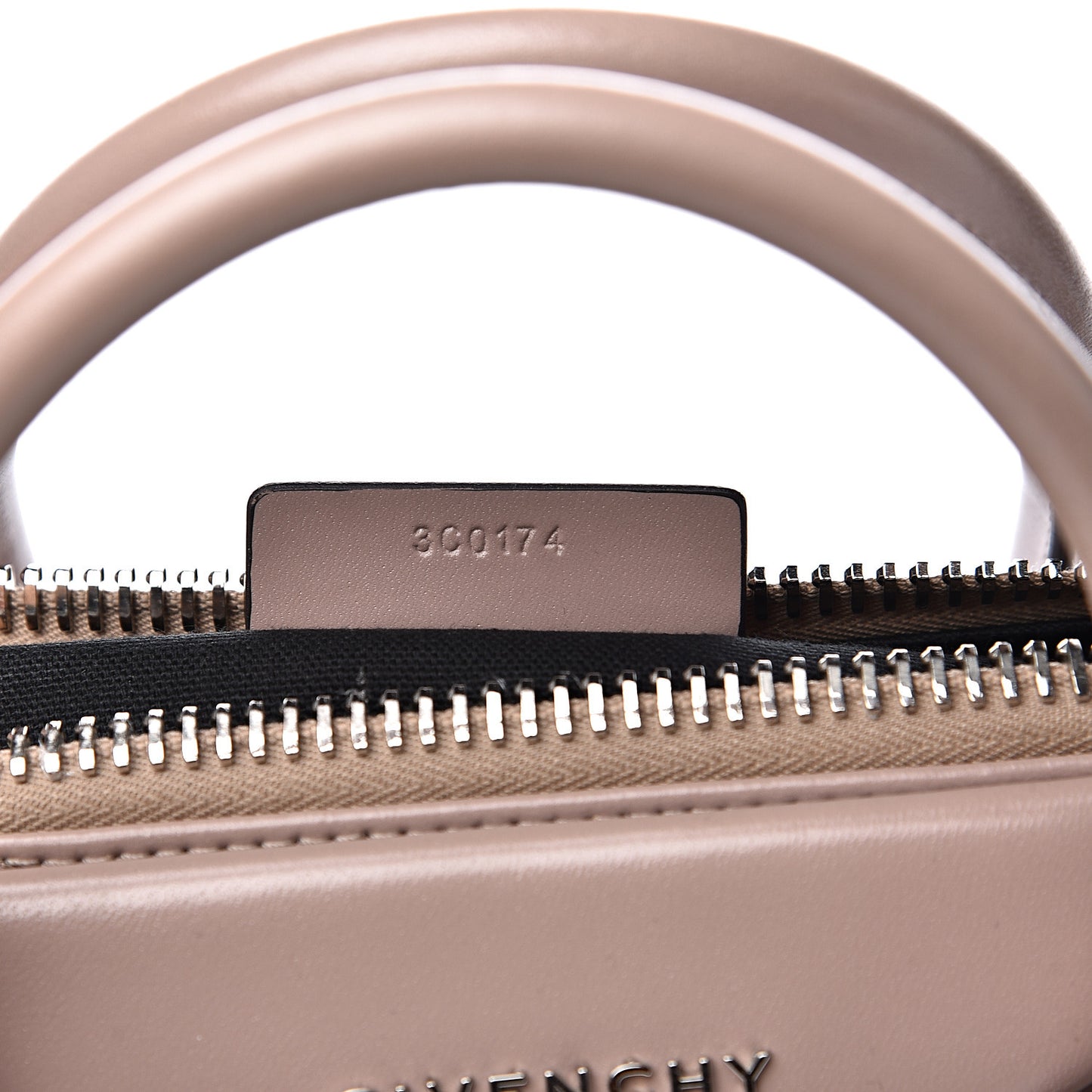 Shiny Lord Calfskin Medium Antigona Taupe