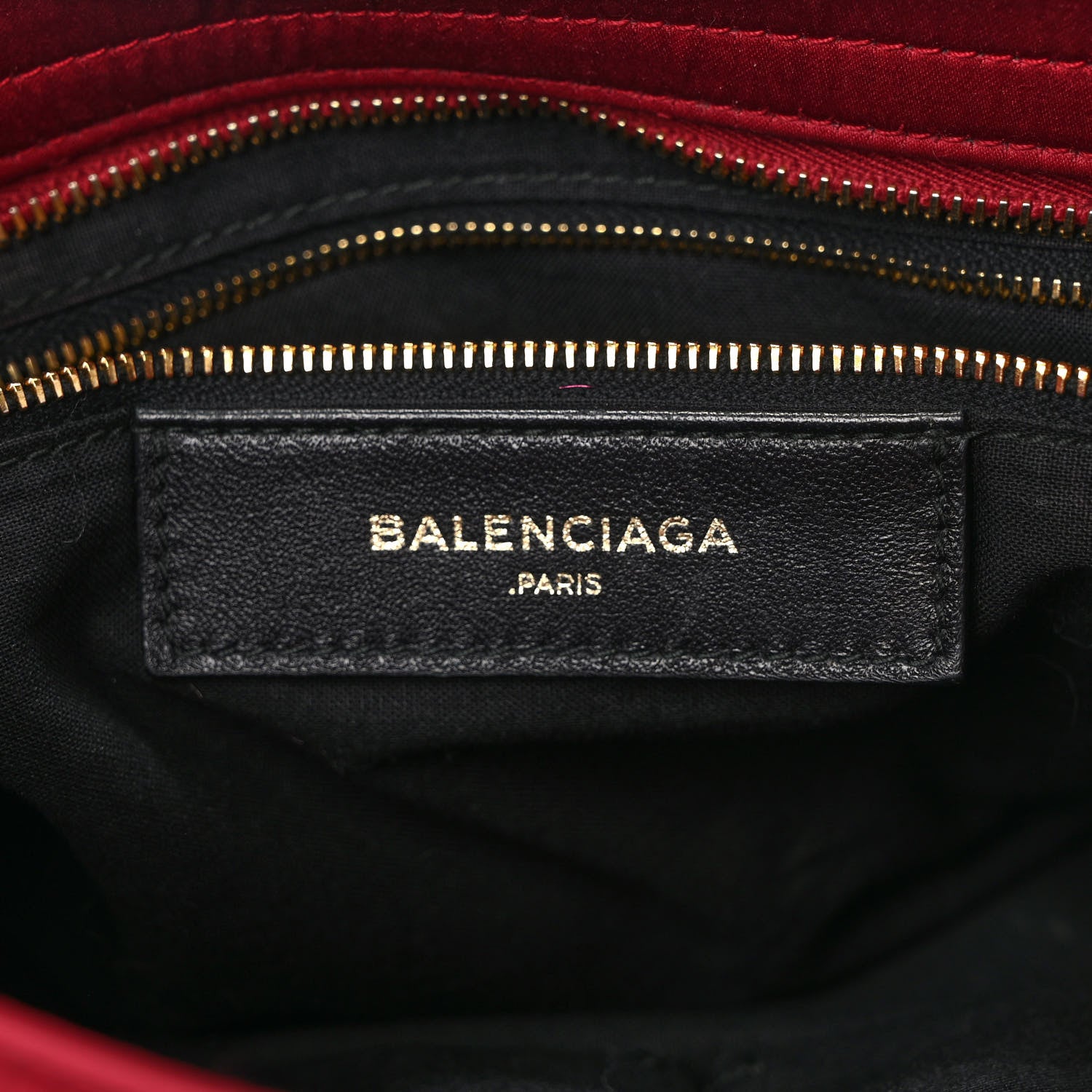 Balenciaga Satin Classic Gold Hardware City Red 6 of 12