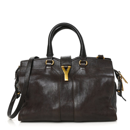 Saint Laurent Sheepskin Small Cabas ChYc Dark Brown 1 of 7