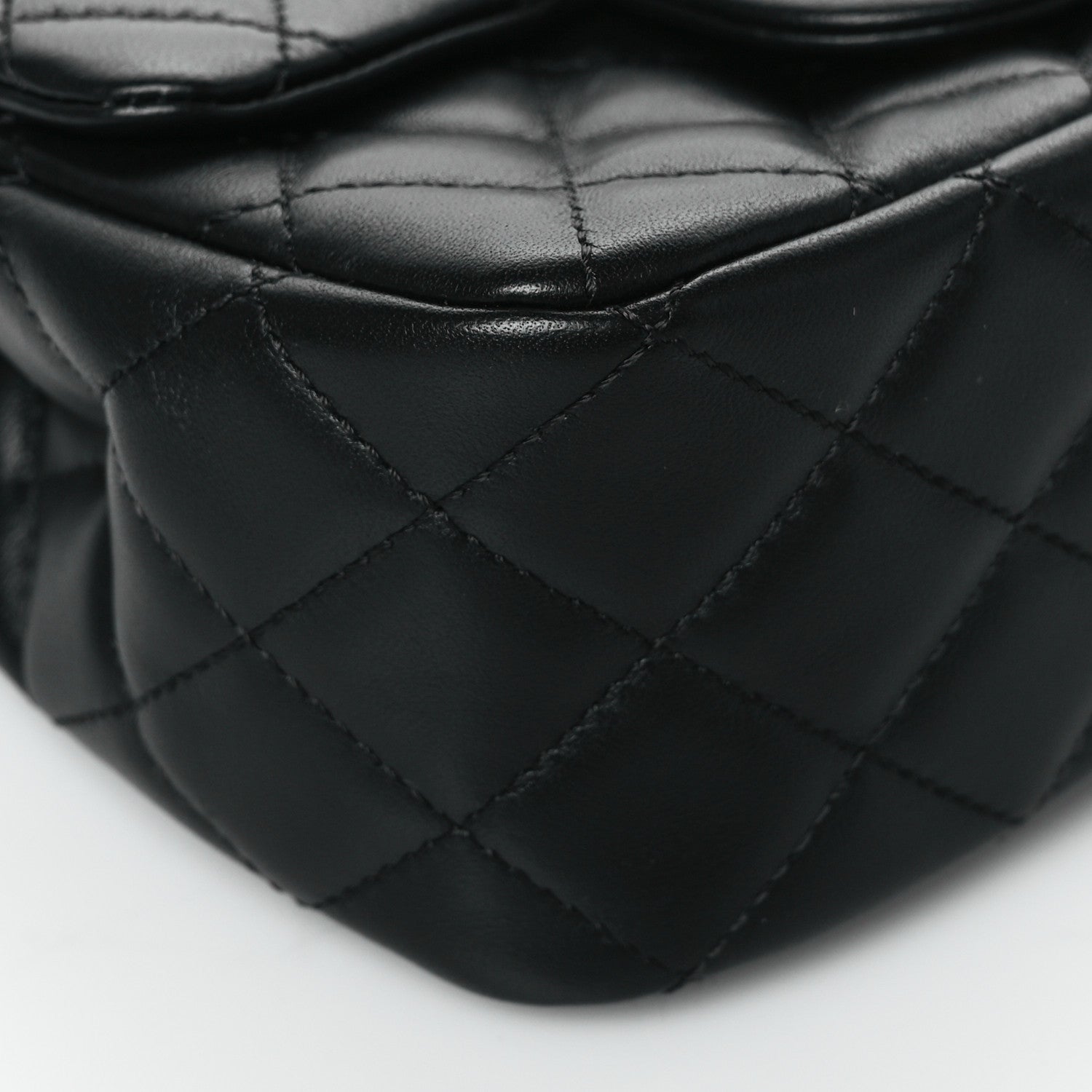 Chanel Lambskin Quilted Mini Romance Square Flap Black 8 of 10