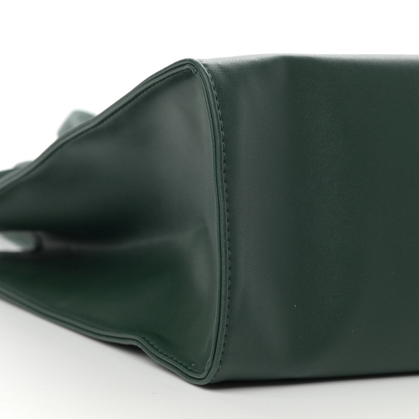 Vegan Leather Medium Shopping Bag Dark Olive