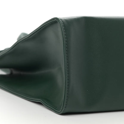 Telfar Vegan Leather Medium Shopping Bag Dark Olive 9 of 10