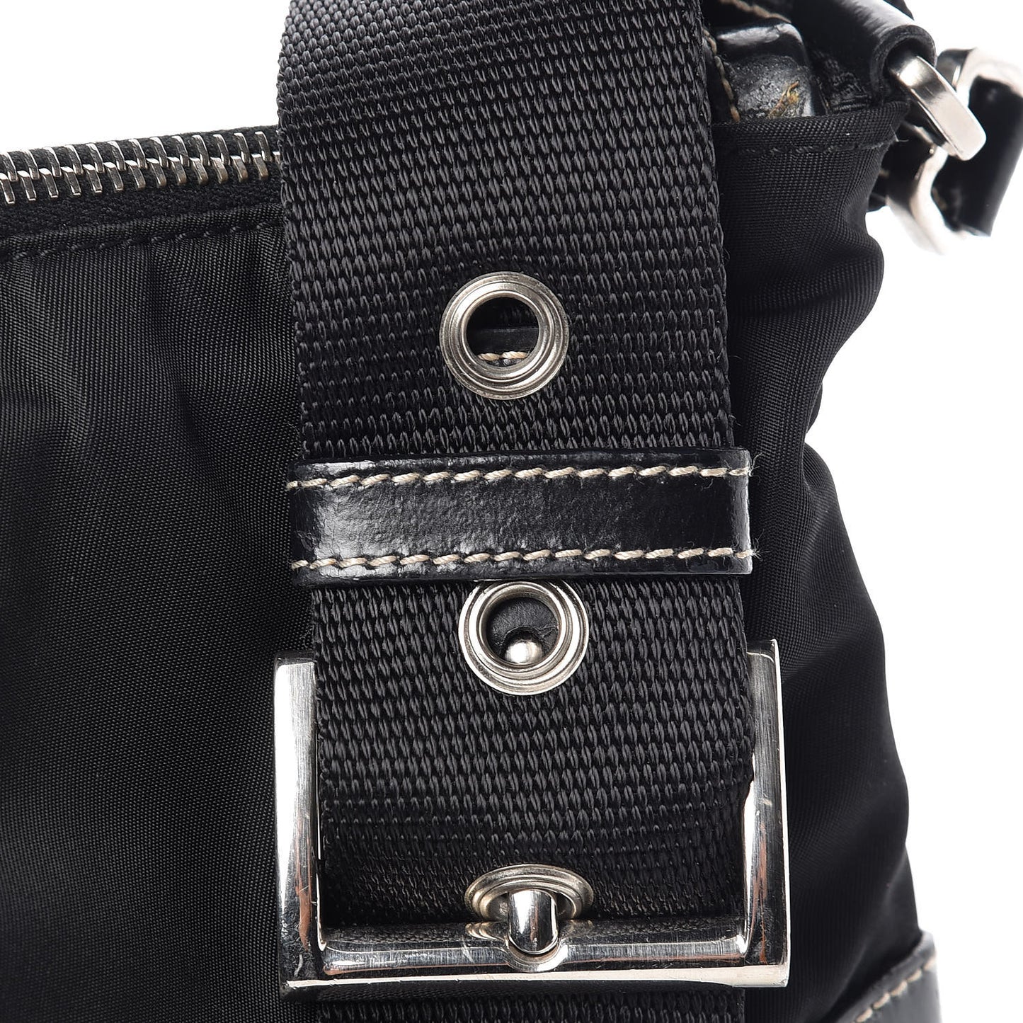 Tessuto Nylon Shoulder Bag Black