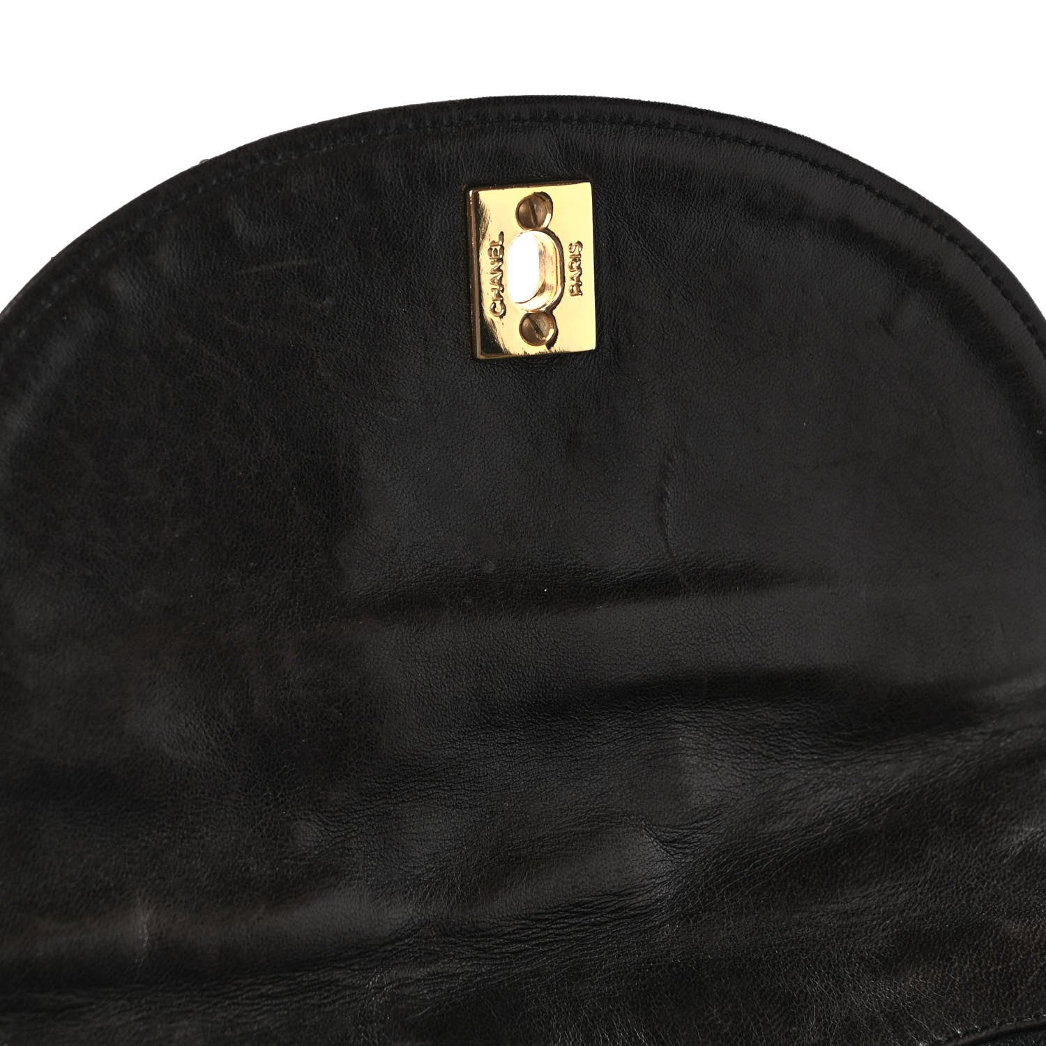 Chanel Lambskin Quilted Drawstring Backpack Black 13 of 13