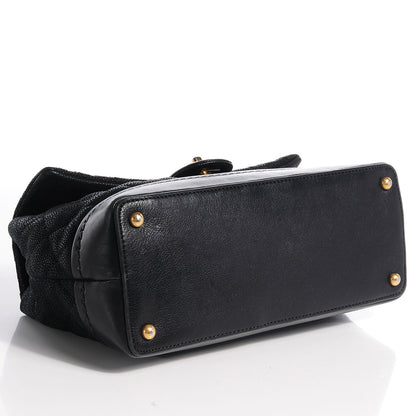 Chanel Iridescent Grained Calfskin Medium Globe Trotter Flap Black 4 of 10